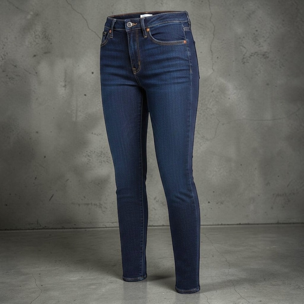 GAP True Skinny Mid Rise Women's Jeans Size Medium 28 6R Blue Rinsed Denim Wash